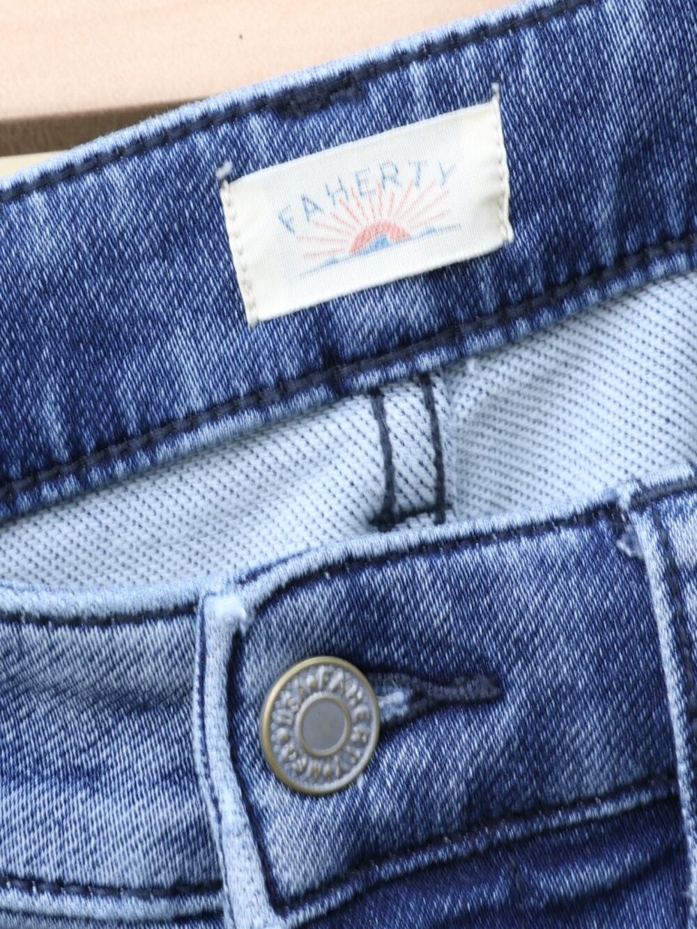 Faherty Stretch Terry Patch Pocket Pant - Riverton Size 31 - Picture 4 of 4